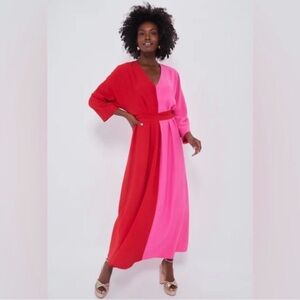 Tuckernuck Scarlet and Hot Pink Madame G Caftan